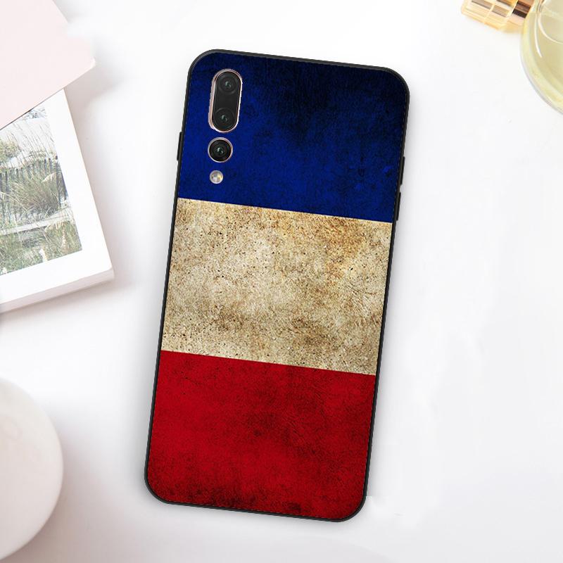 France Flag For Huawei Nova 11 10 9 SE Y70 Y60 Y90 Y61 Y91 Y73 Y72 12i 11i 8i P30 P40 Lite P60 Pro Case