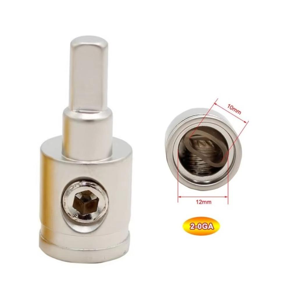 Gold Silver Car Audio Connector Pure Copper Audio Amp Input Adapter New Car Speaker Wire Terminal