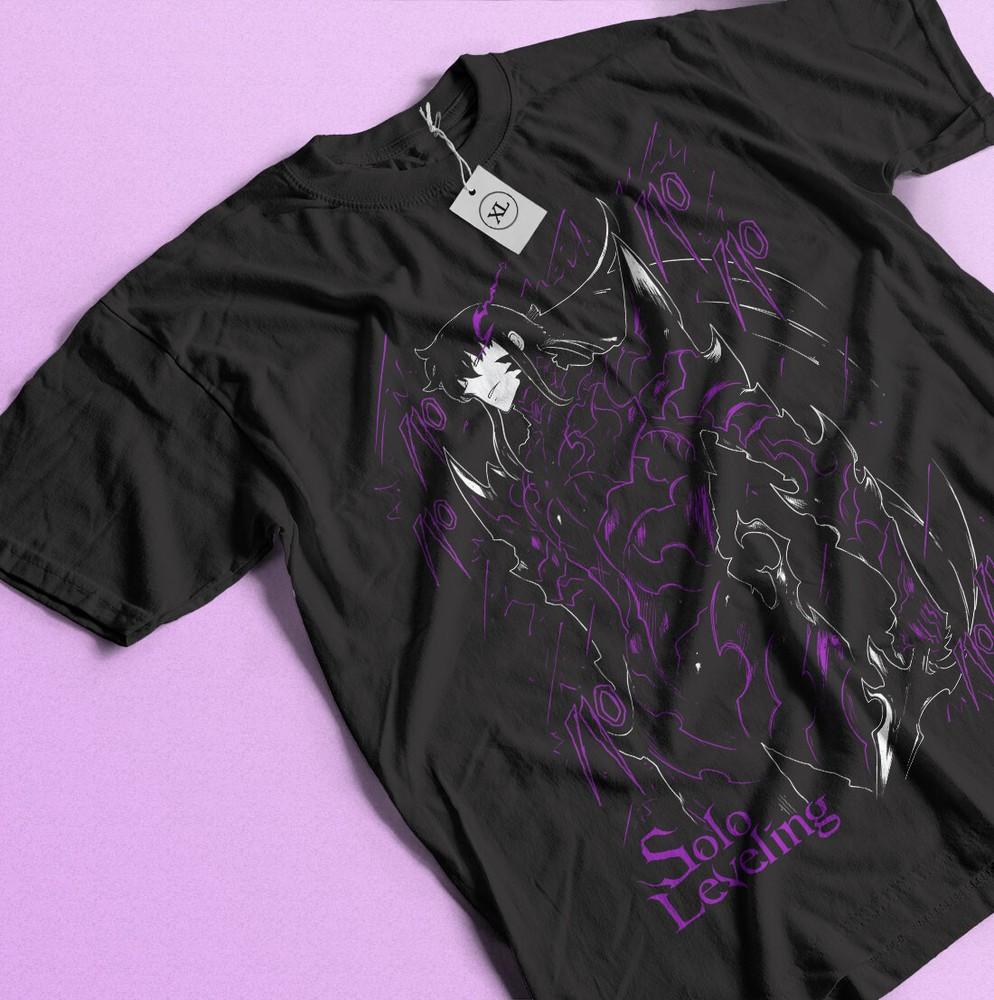 Solo Leveling T-Shirt Sung Jinwoo Liu Zhigang Jonas Reiji Gift shirt All Size Unisex T-Shirt L