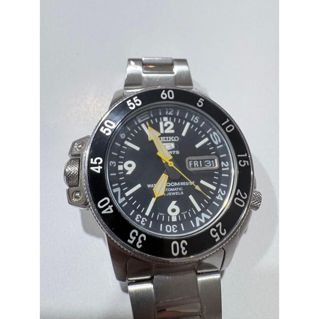 Used SEIKO SPORTS 5 Automatic Watch Black