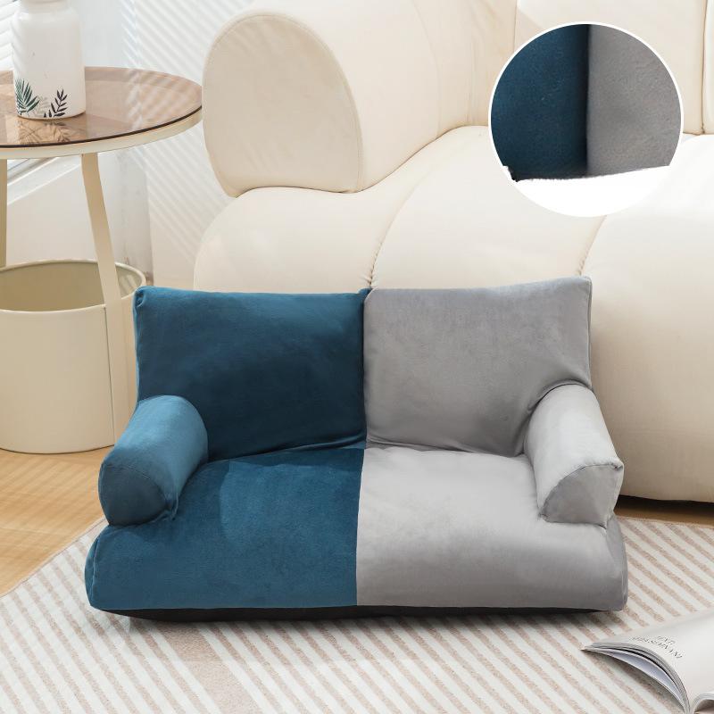 

Новый собачий домик и кошачий домик, универсальный диван для домашних животных на все времена года, удобный открытый стиль сна, нескладной диван с высокой спинкой, матрас 60*36*60 cm