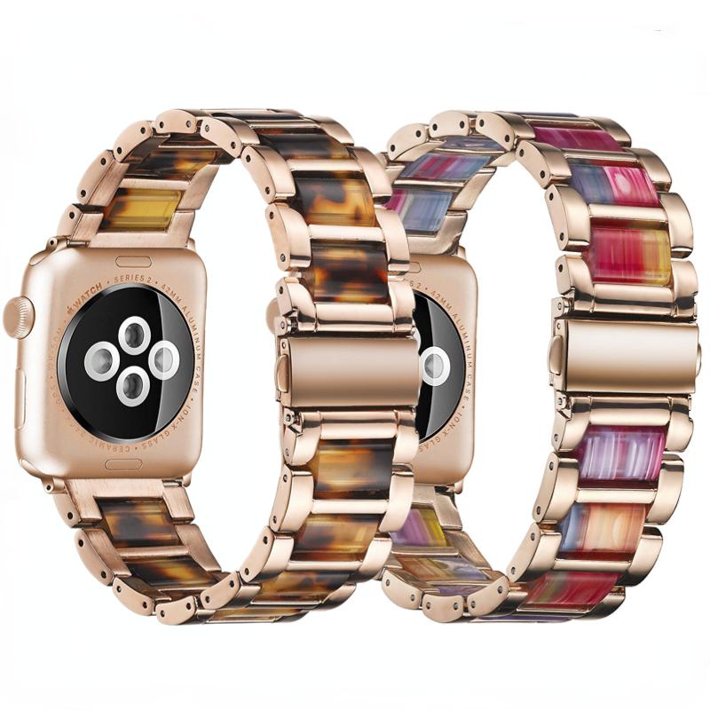 

Металлический ремешок из смолы для Apple Watch Ultra 49 мм 8 7 45 мм 41 мм Смарт-часы браслет-браслет для iWatch 6 5 4 3 SE 44 мм 40 мм 42 мм