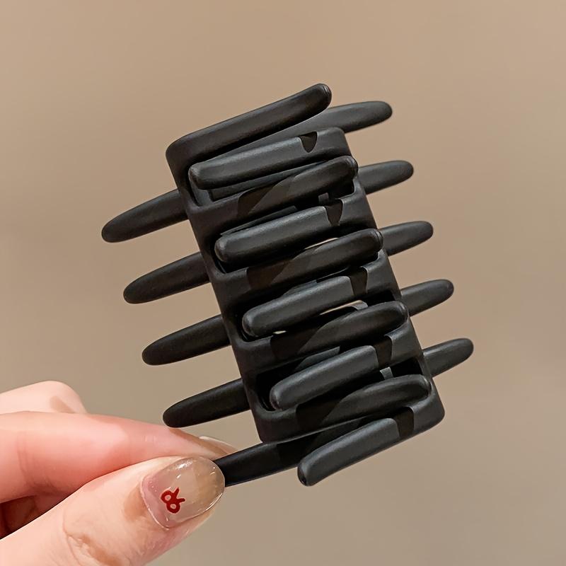 

1 шт. Расческа-крест Женская заколка для волос Бигуди Шпилька для густых или средних волос матовый черный