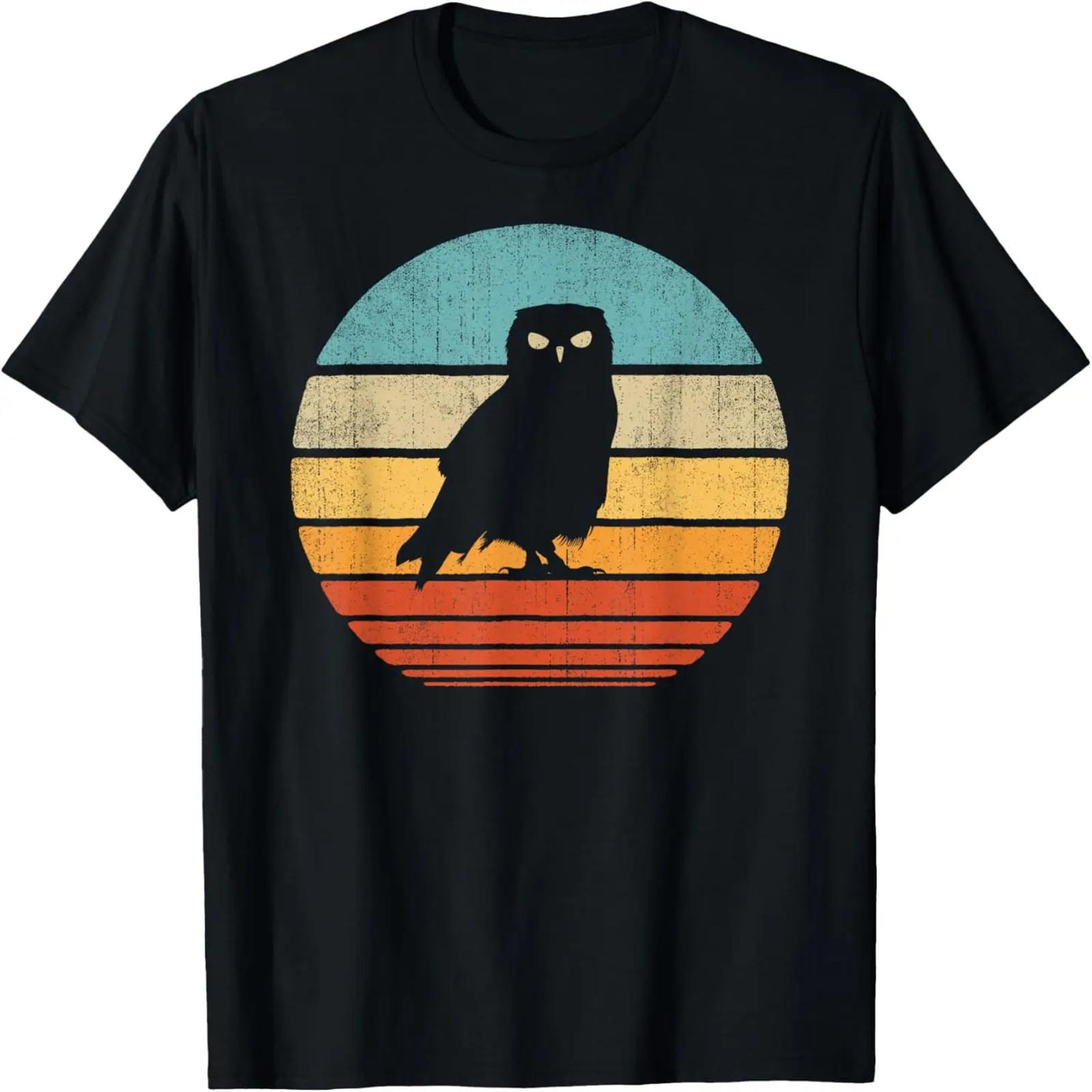 

Owl Retro Vintage 60s 70s Sunset Bird T-Shirt XXXXXL чёрный