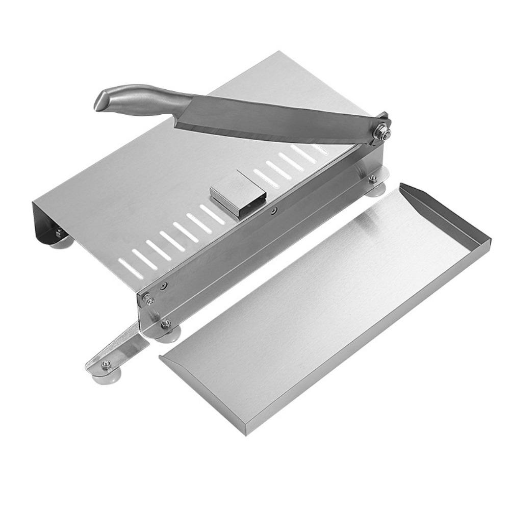 Stainless Steel Bone Cutting Machine Thickness Adjustable Mutton Rolls Cutter  Restaurant