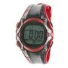 CREPHA Men's Digital Radio Controlled Solar Power Watch 5 ATM Waterproof Sports Watch with EL Backlight Polyurethane Strap Red FDM7864-RD
