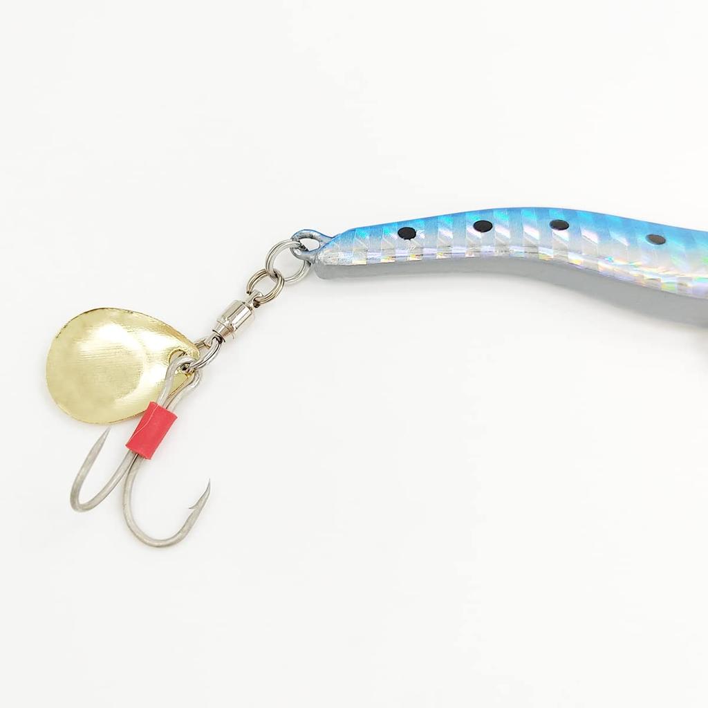 Oruldo Fishing Tackle Jig Metal Egild Metal Set Egi-Style Spinner, Jig, 13g, 6-Color (qb100254a01n0)