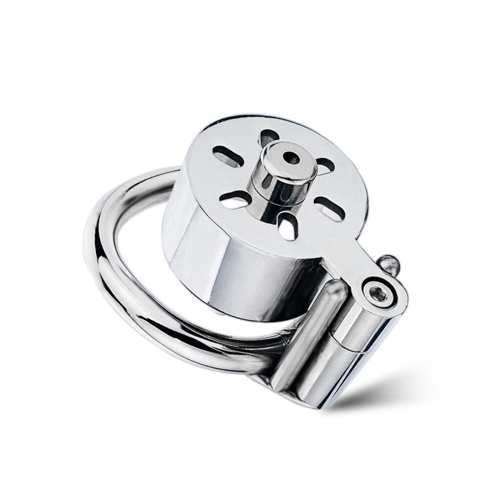 Metal Catheter Stainless Steel CB Lock Chastity Lock Penis Cage Sex Toys Ball Stretcher Cock Ring Sounding Slave