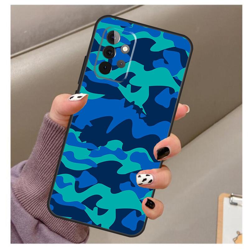 

Green Camouflage Case For Samsung Galaxy A56 A16 A26 A36 A06 A52 A53 A33 A13 A34 A54 A14 A15 A35 A55 A22 A32 Samsung A52S 5G