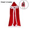 Christmas Halloween Costume Cape Mrs. Santa Claus Christmas Velvet Hooded Cape Robe