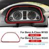 Real Soft Carbon Fiber Trim Sticker For Mercedes Benz A B CLASS W169 W245 2004 2005 2006 2007 2008 2009 2010 2011 Speedometer.