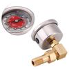 Universal Fuel Pressure Liquid Filled Regulator Gauge Adapter Kit 0 100PSI Red
