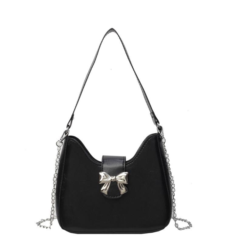 Trendy Fashionable Cute Bow Underarm Bag For Women Spring New Colorful Handbag