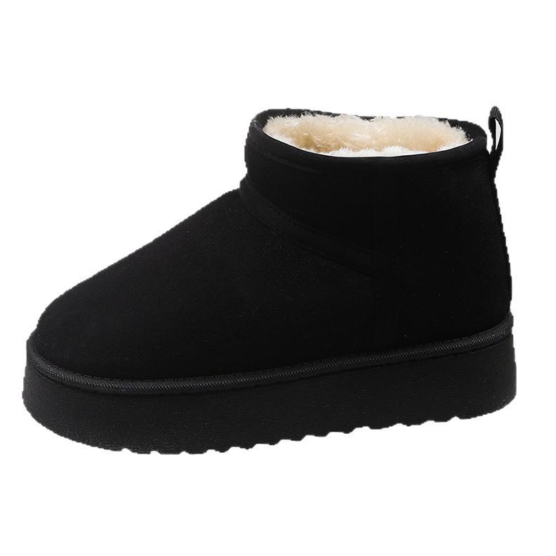 thick-soled short snow boots women's new winter versatile velvet thickened non-slip warm cotton shoes