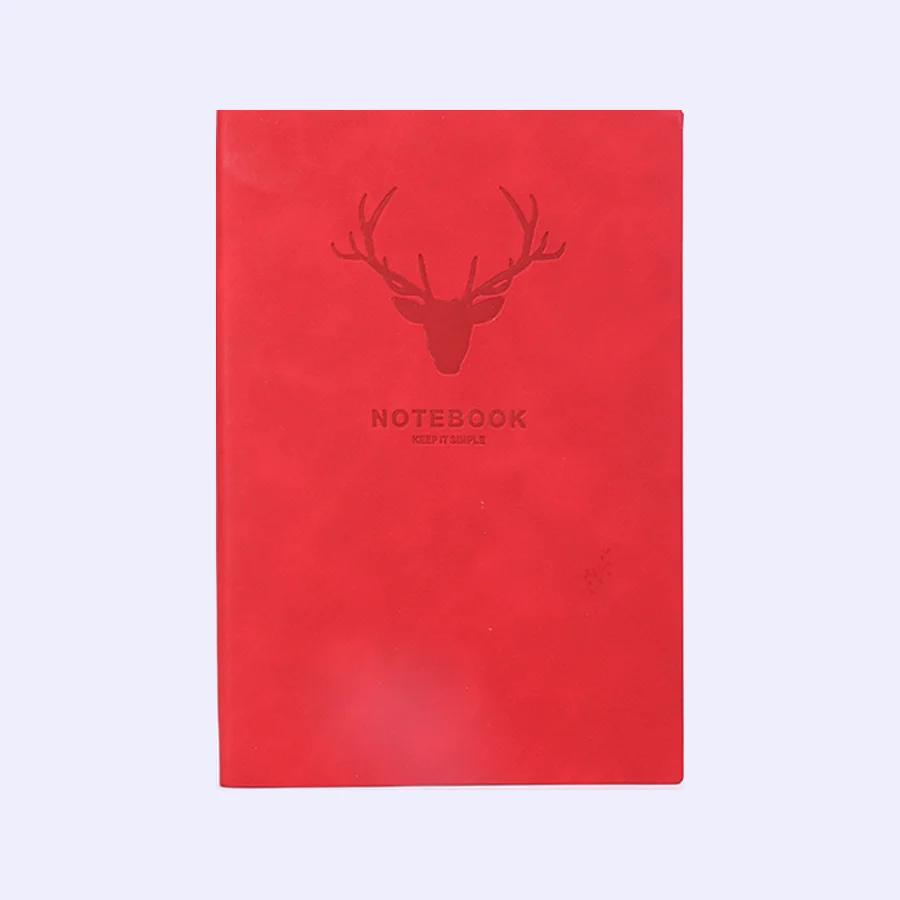 Popular A5 size deer head notebook, business notebook, portable diary, office meeting sketchbook, 200 pages