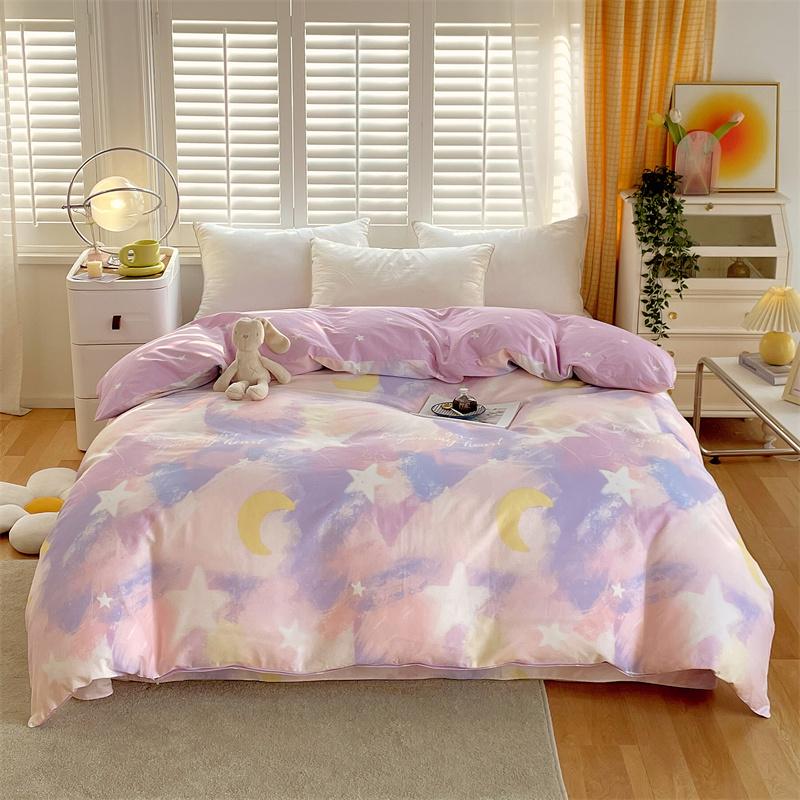 Floral Duvet Cover Botanical Flowers Pattern Bedding Cotton Comforter Cover Lightweight Boho Floral Quilt Cover for Girls Women
