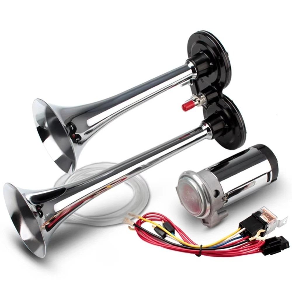 12/24V Electric Air Horn 150dB Loud Air Horn Air Horn With Compressor For Car Truck Marine Boat RV