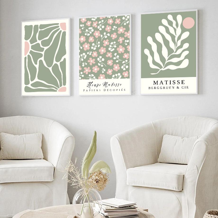 Matisse Vase Leaf Wall Art Posters Canvas Decorative Printing Abstract Prints Nordic Mural Living Room Home Decoration Pictures