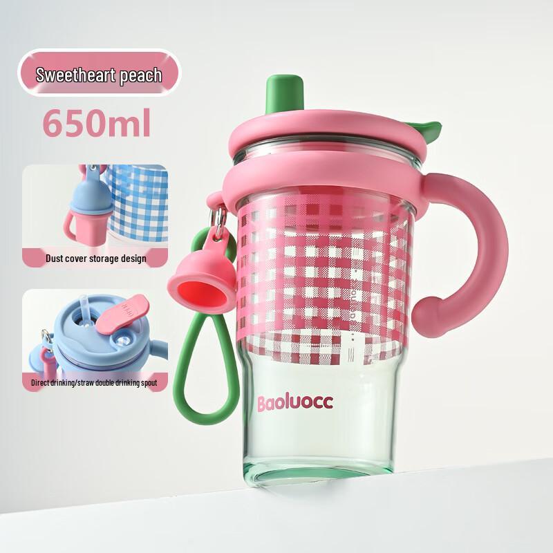 Women s Portable Insulated Straw Water Bottle