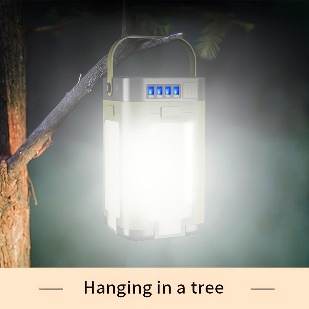 Wiederaufladbare Solar-Grilllampe Camping-Handlampe Tragbare Hängezeltlampe Faltbares Kleeblatt Camping Grillen Angeln