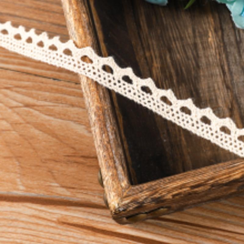 5Meter Roll White Cotton Embroidered Lace Net Ribbons Fabric Trim DIY Decorate Sewing Handmade Craft Materials Bow