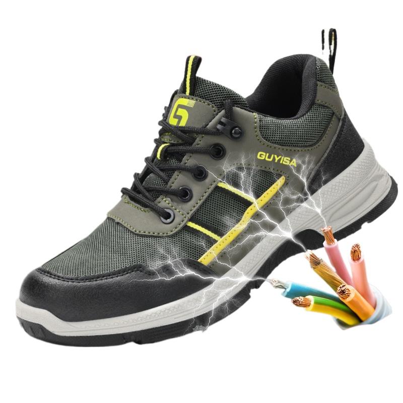 Insulated 10KV Anti-smash and Stab-proof Safety Shoes Plastic Bag Head Men's Comfortable Soft-soled Insulated Shoes