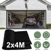 Seamless Retractable Garage Door Curtain Mosquito Netting Anti Bug Fly Insect Mesh Screen for Pavilions Balcony Outdoor Tent
