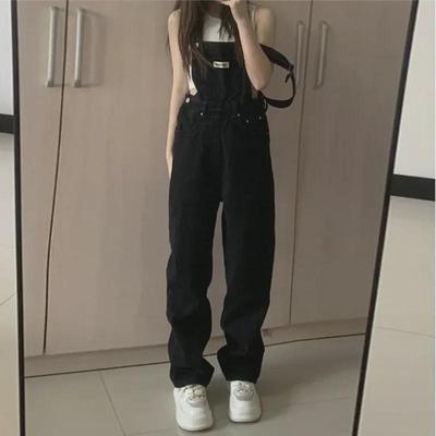 Women's Retro Denim Overalls: New Spring & Autumn Styles, Loose Fit, High Waist, Slimming, Age-Defying, Stylish Jumpsuit