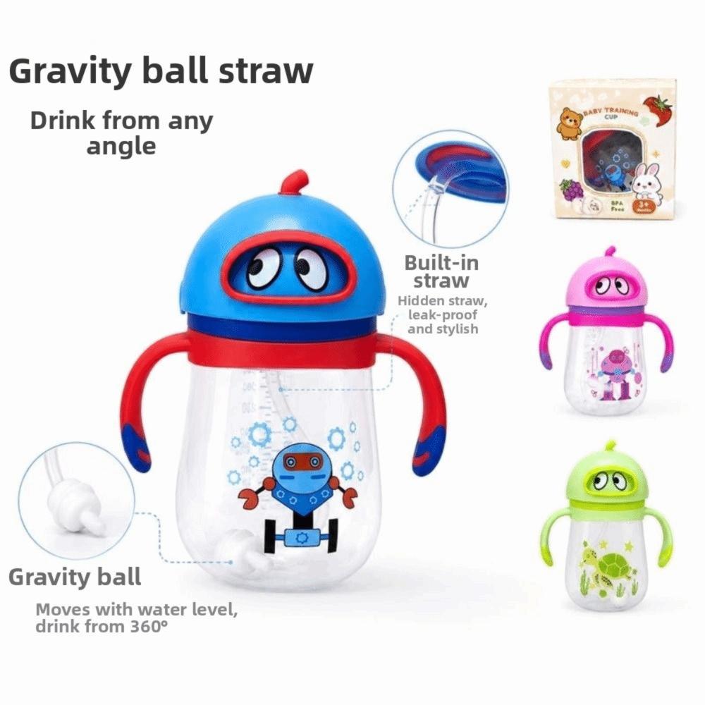 with Handles Baby Sippy Cup 300ML Baby Drinking Cup Cute Baby Training Cup  Baby Transition Cup