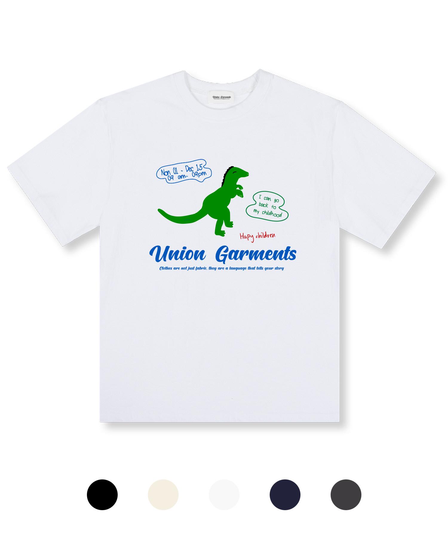 Union Garments Dino Garments Oversized Short Sleeve T-Shirt 5 Colors Notation/L
