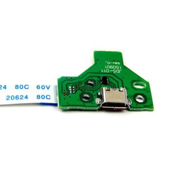 2Pcs USB Charging Port Board for Sony PS4 Controller JDS-011 12Pin Flex Cable