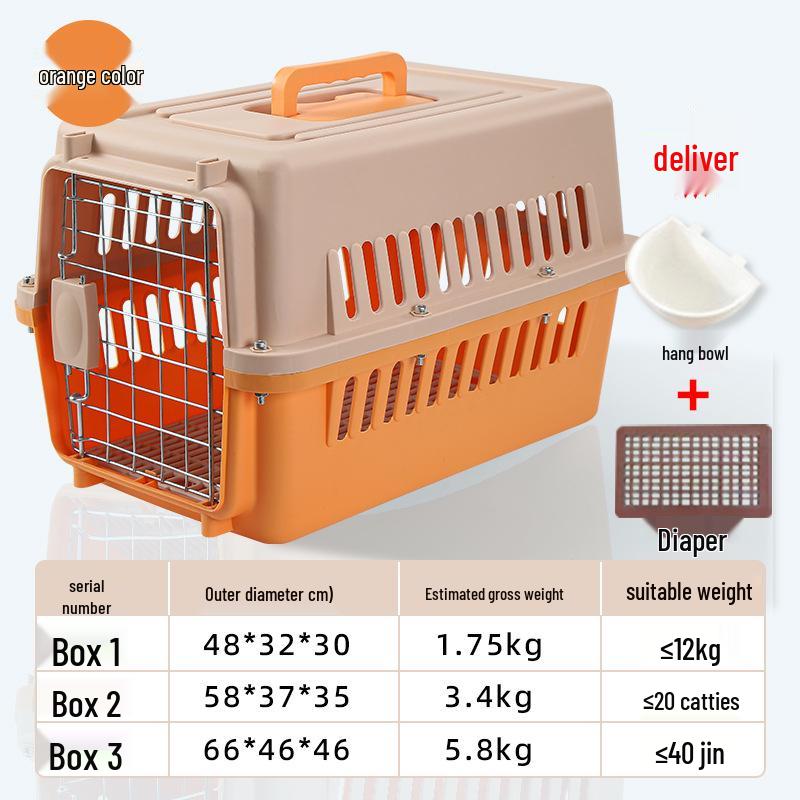 Portable Pet Travel Carrier: Airline-Approved Cage for Cats and Dogs (Various Sizes)