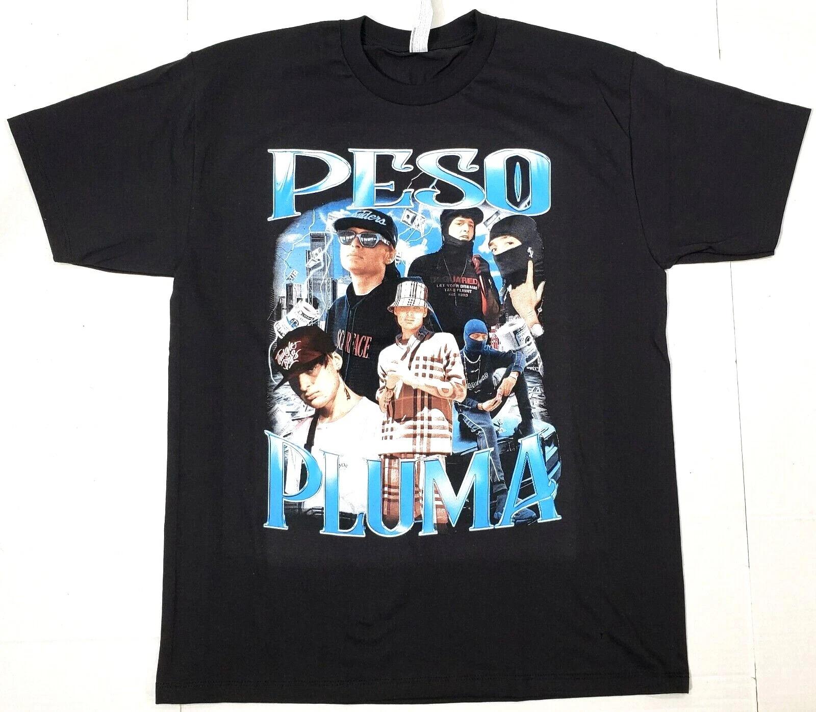 PESO PLUMA T-shirt Mexican Rapper Hip Hop Rap Tee Men s 100%Cotton Black New S