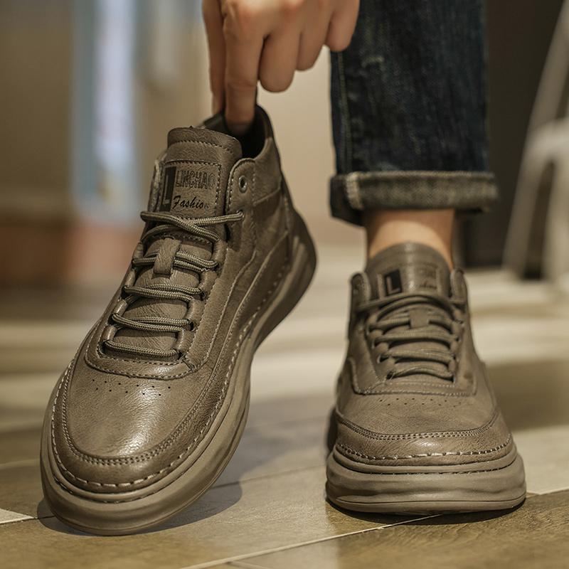 Europeiska Amerikanska Heta Herrars Höga Skor Mode Oxford Sko Herrars Fritidsskor Tjocksulade Vandringsskor Fri Frakt