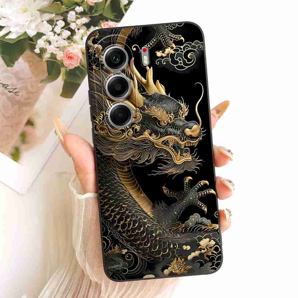Casing For Tecno Camon 40 Pro 5G CM7 Fashion Flower Soft Silicone Cover For Tecno Camon40 Pro 40Pro Phone Cases Capa