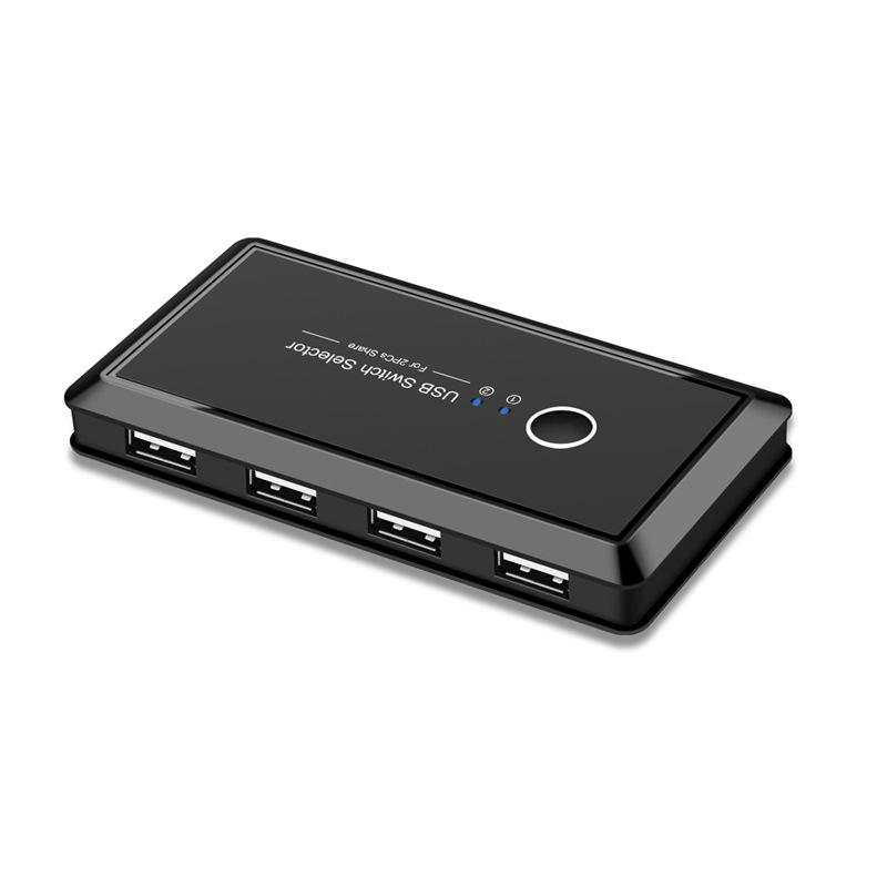 Διακόπτης Κοινής Χρήσης Εκτυπωτή USB Πολλαπλών Διεπαφών: Διαχωριστής 2 εισόδων, 4 εξόδων για χρήση με δύο υπολογιστές