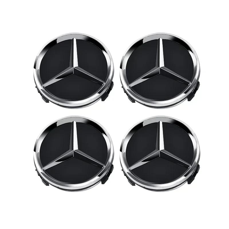 4pcs 60mm Car wheel Hub Cap Emblem badge logo for Mercedes Benz A B C E Class CLA GLC W205 W212 W213 W176 W177 X253 W117 W204