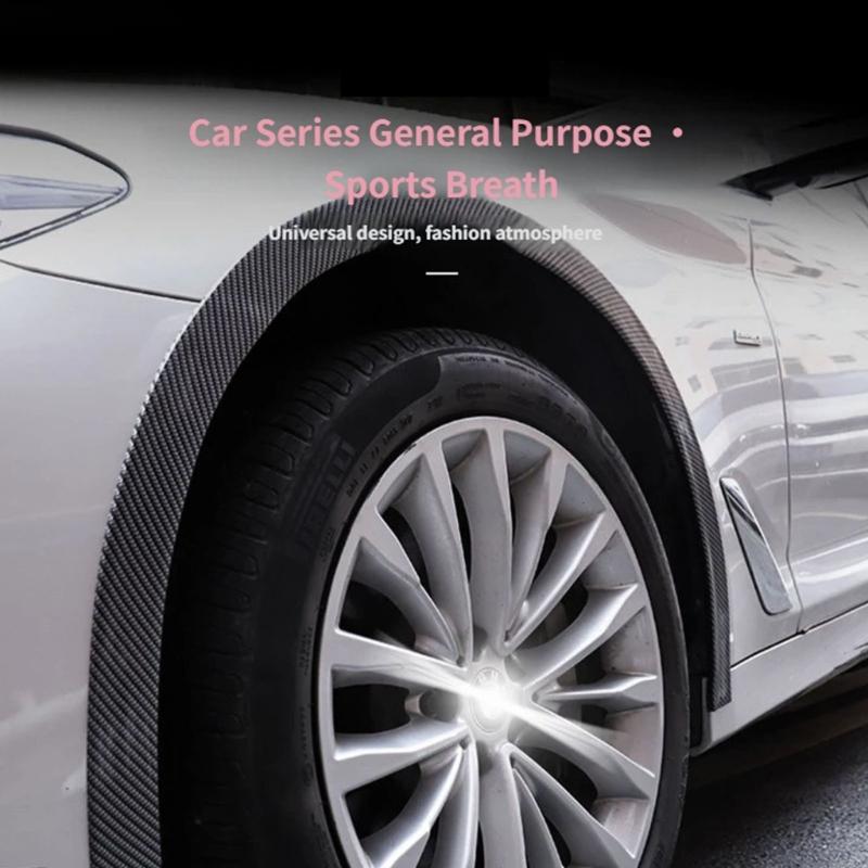 Universal Wheel Fenders Trim Protective Strips Heat Resistant PVC Wheel Eyebrow Protector For Vehicle Appearance