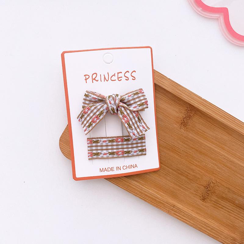Rose Red Kawaii Bowknot Hairpins Children Baby Girls Kids Hair Clips Bow Pin Barrettes Accessories Hairgrips Headdress Headwear