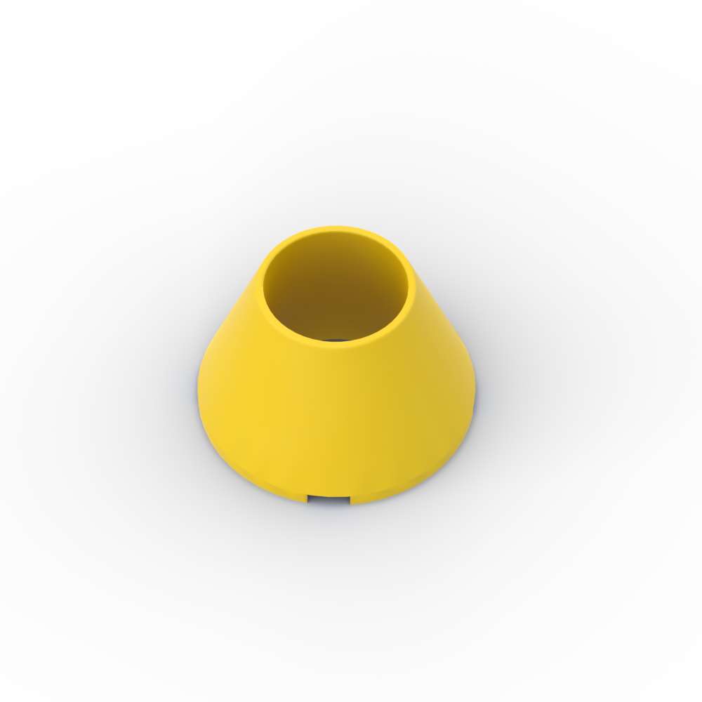 Non-Toxic Moc 10Pcs 4742 Cone 4X4X2 Building Blocks Kit Hollow No Studs Conical Particle Idea Educational Diy Toy Children Birthday Gifts