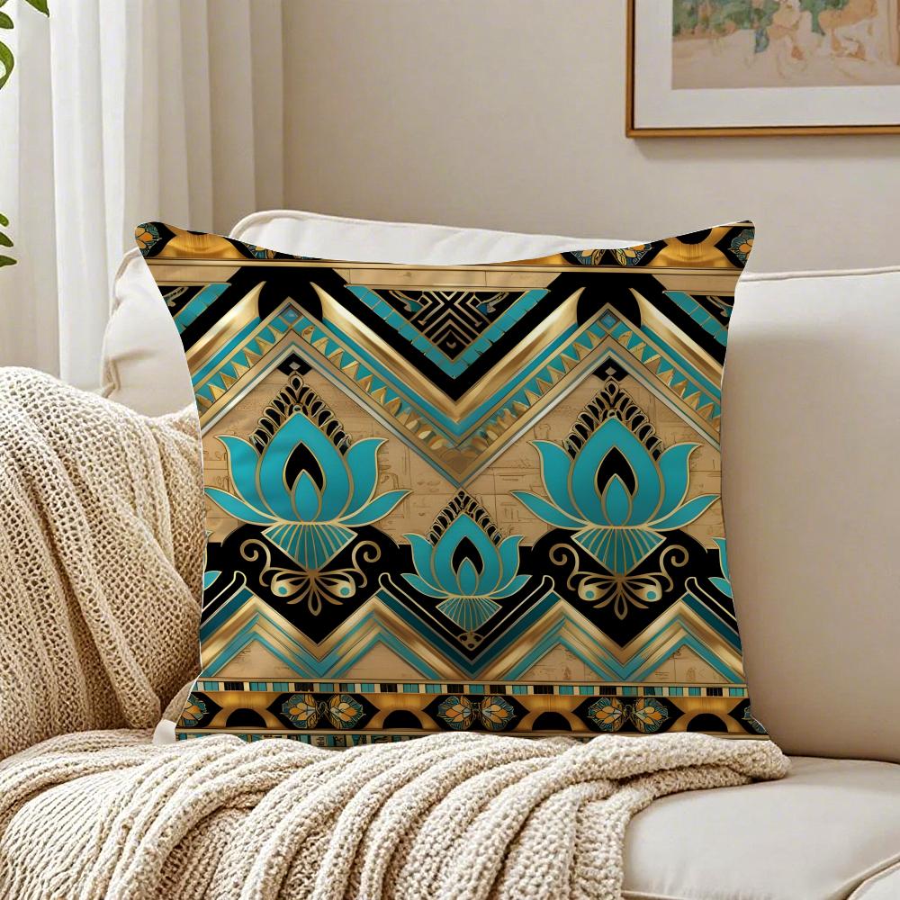 Mystical Ancient Art EEgypt pharaoh Cushion Cover Pillowcase Antidustmite living Room Sofa Decor Cushion Room