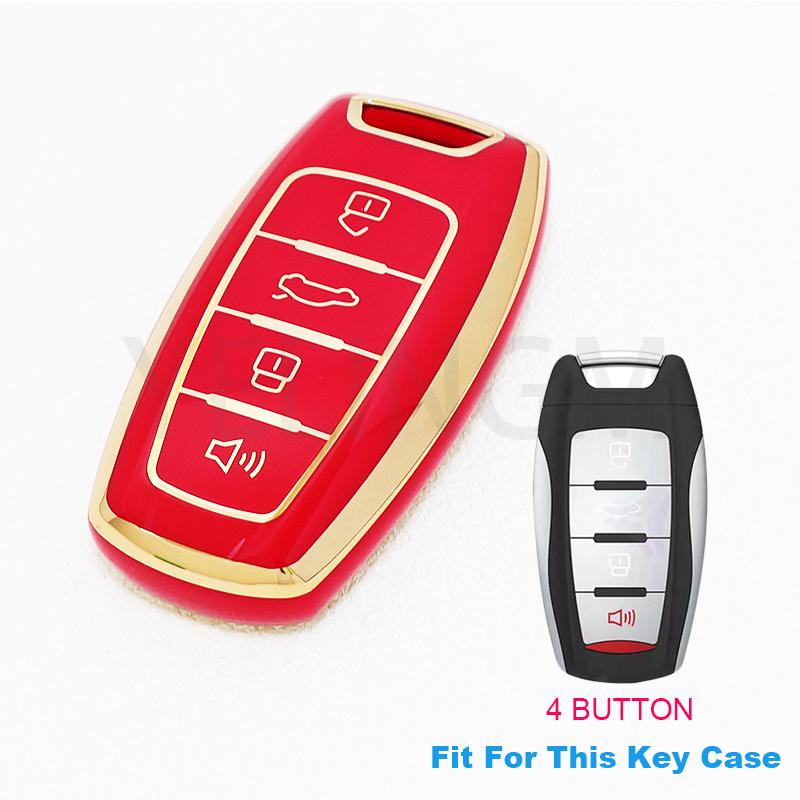 Husă TPU cu 4 Butoane pentru Cheie Auto pentru Great Wall Haval Jolion 2022 F5 F7 F7X F7H H2S GMW Dargo H6 H7 H4 H9 Carcasă Fob Accesorii