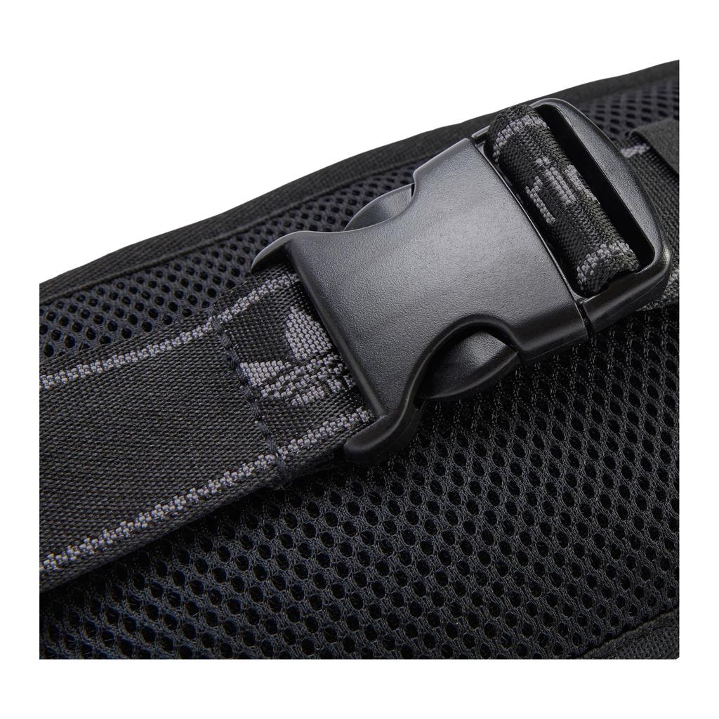Adidas Originals X Sporty & Rich Collaboration 0.9L Fashionable Versatile Sports Waist Bag Women Waist Bag Black KA0717