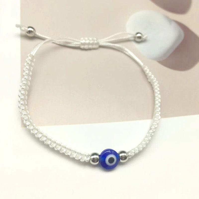 Adjustable Evil Eye Lady Pure Handmade Woven Bracelet - Personalized Couple's String