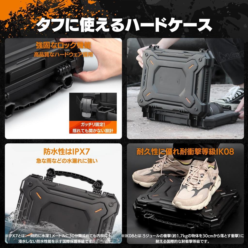 MILQUEST Gun Case, Handgun Case for M1911 to Desert Eagle, Hard Case for Airsoft