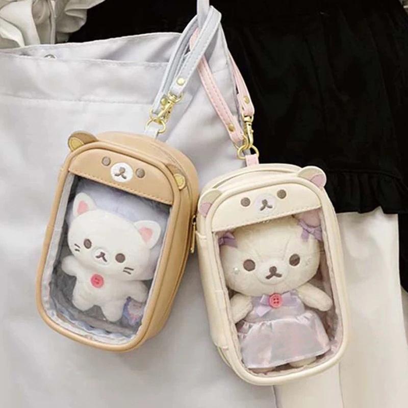 Cartoon Bear Clutch Bag Couple Anime Leisure Bear Pu Coin Purse Mobile Phone Bag Storage Key Wallet Exquisite Gift