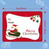 500pcs Christmas Gift Tags Stickers Festive Decorative Labels Xmas Patterns Present Packaging Envelopes Cards Sealing Stickers