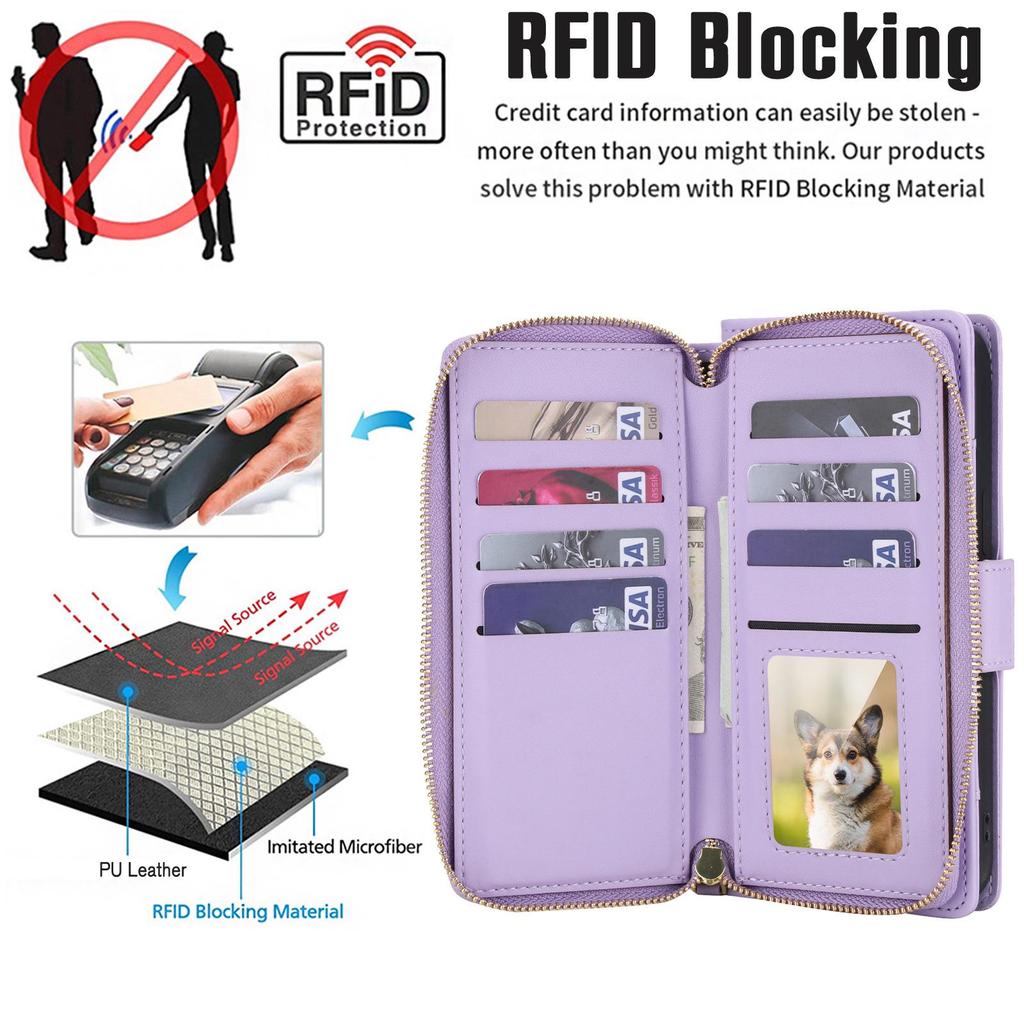 Samsung A27/S26 Ultra Luxury Crossbody Diamond Pattern Wallet Flip Leather Case with Card Slots