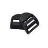 1-inch Curved Ladder Buckle Hook for Black Plastic Tactical Backpack Accessories-Waterproof Strong Small