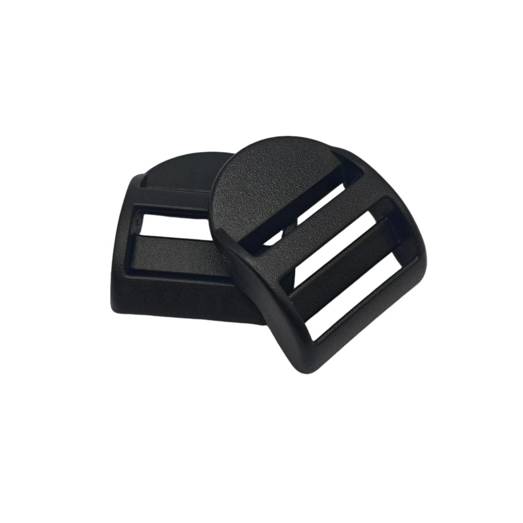 1-inch Curved Ladder Buckle Hook for Black Plastic Tactical Backpack Accessories-Waterproof Strong Small